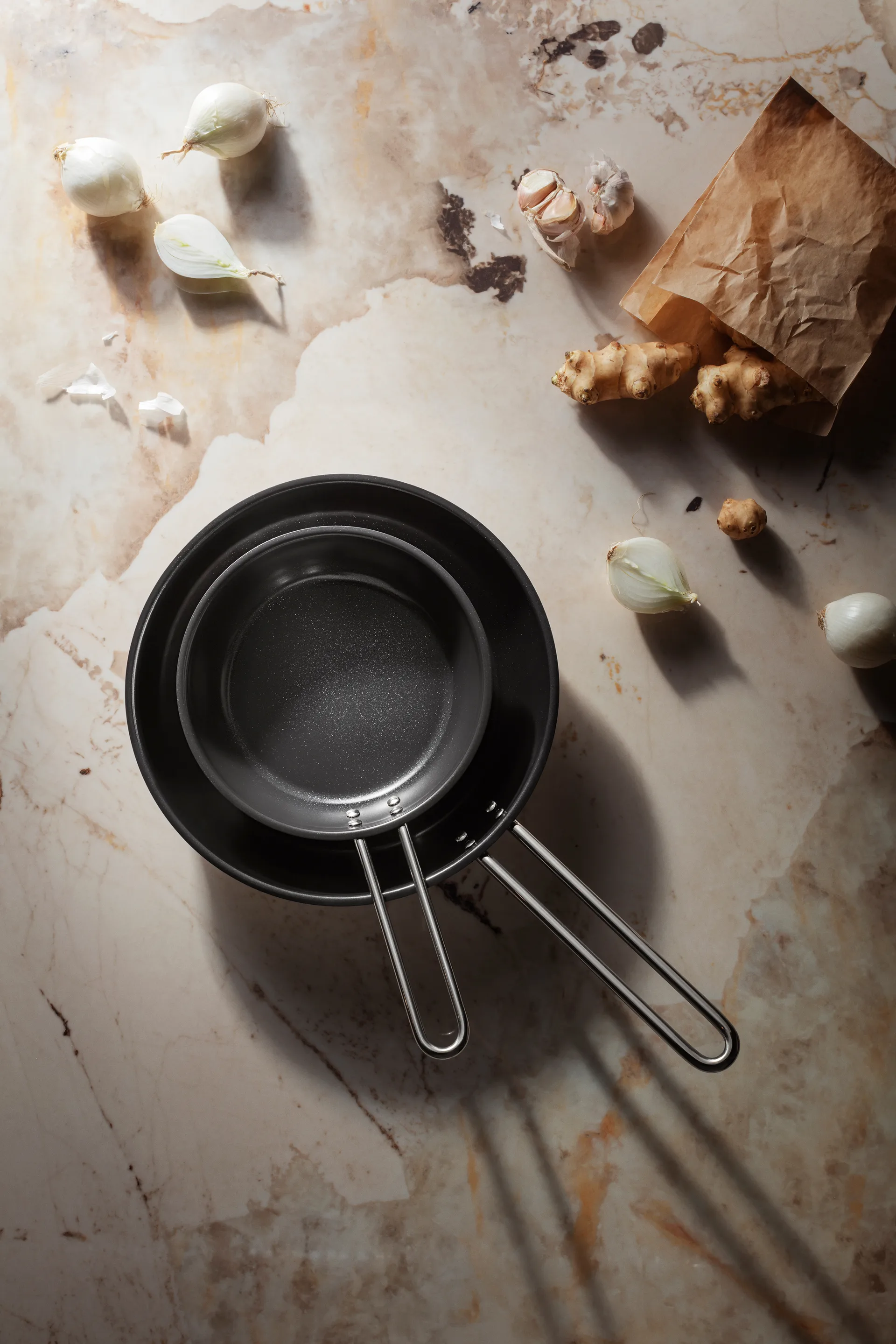 Frigideira cerâmica Eva Trio Stainless Steel Slip-Let, 28 cm Eva Solo