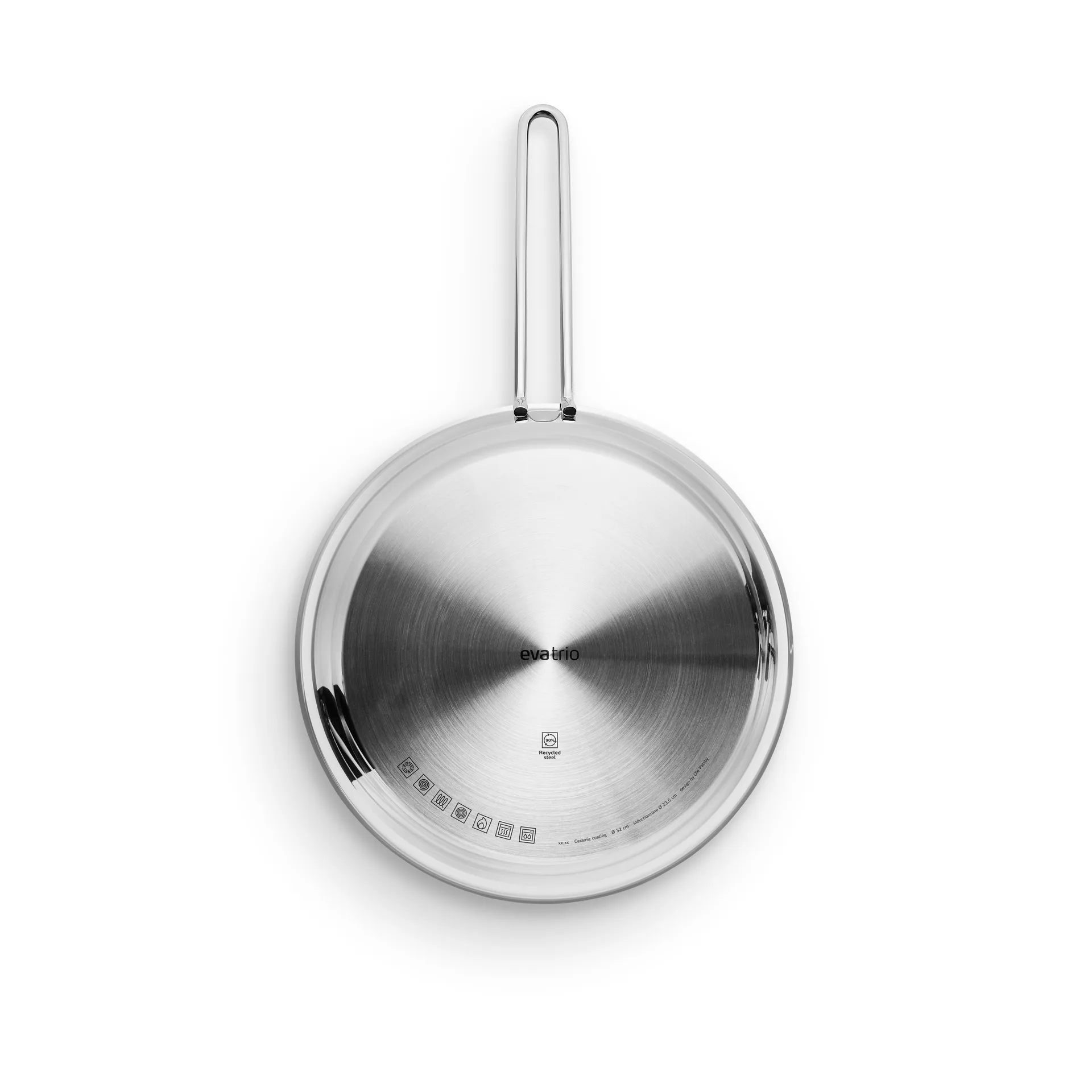 Frigideira cerâmica Eva Trio Stainless Steel Slip-Let, 32 cm Eva Solo