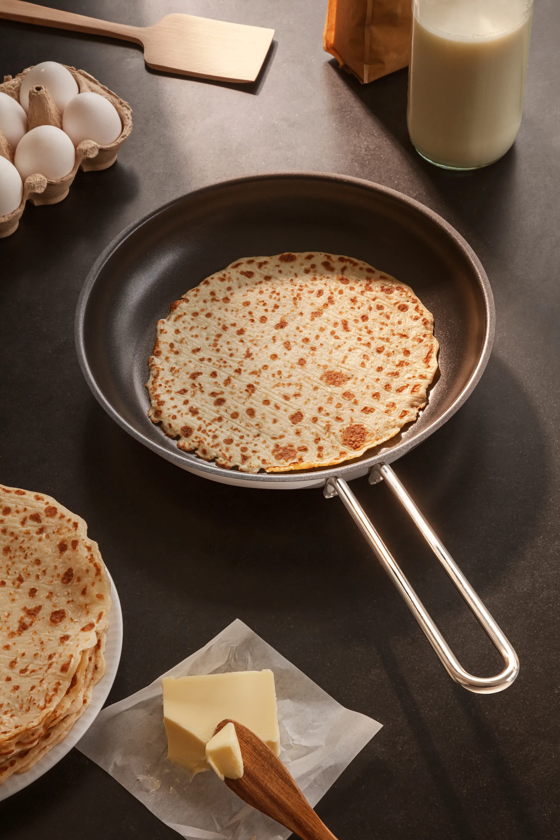 Frigideira Eva Trio Stainless Steel Slip-Let, 28 cm Eva Solo