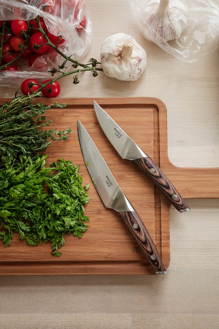 Nordic Kitchen faca de ervas 9 cm, Aço damasco Eva Solo