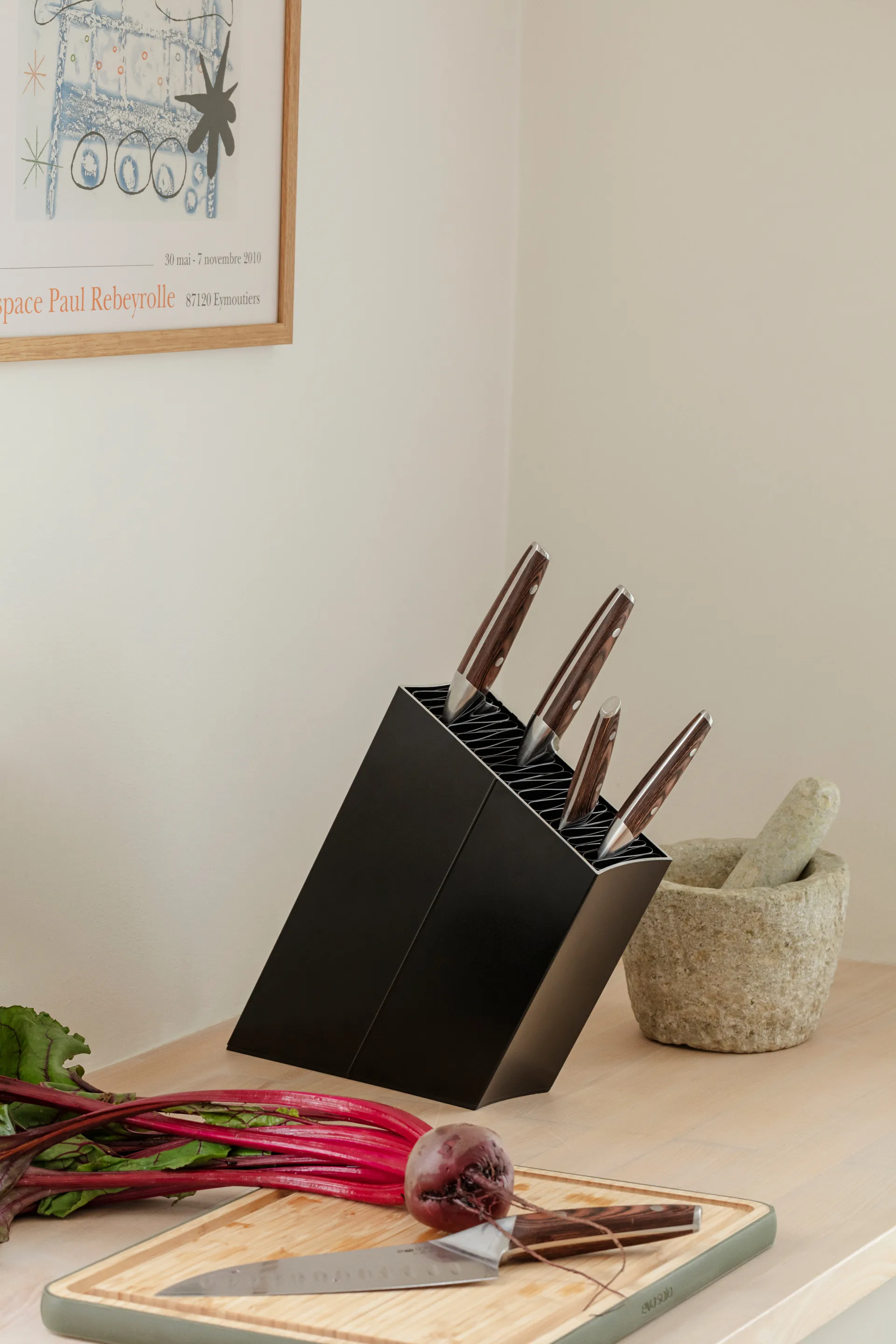 Nordic Kitchen faca de ervas 9 cm, Aço damasco Eva Solo