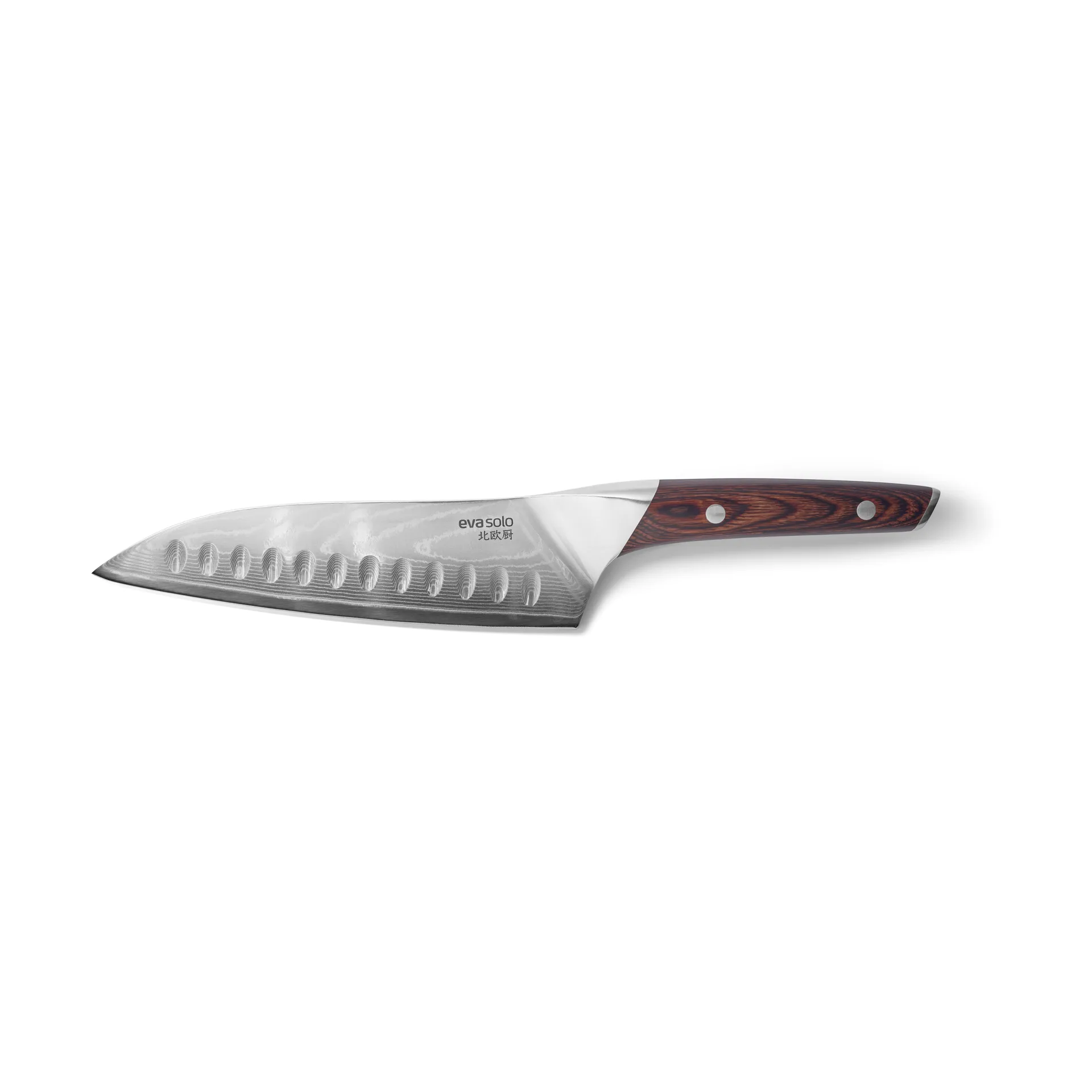 Nordic Kitchen faca santoku 18 cm, Aço Damasco Eva Solo