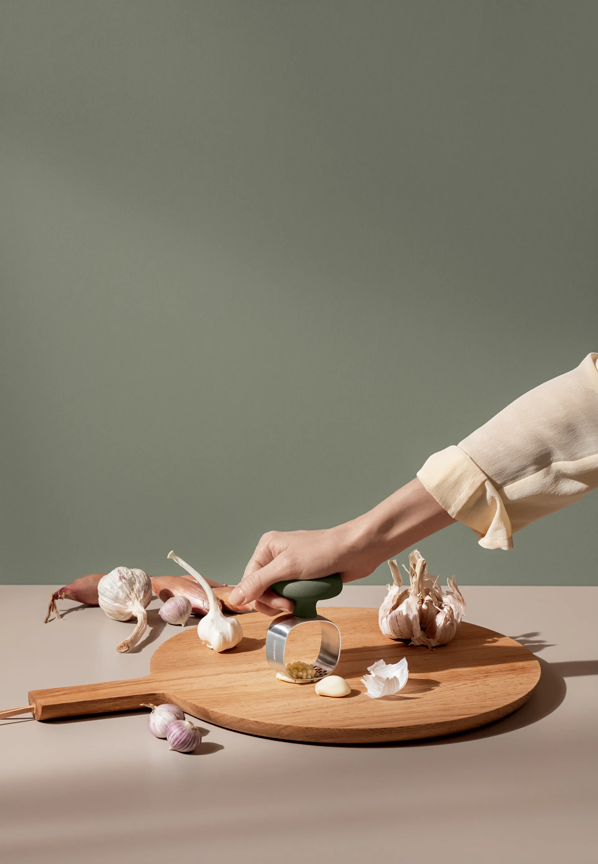 Prensa de alho Green Tool, Verde Eva Solo