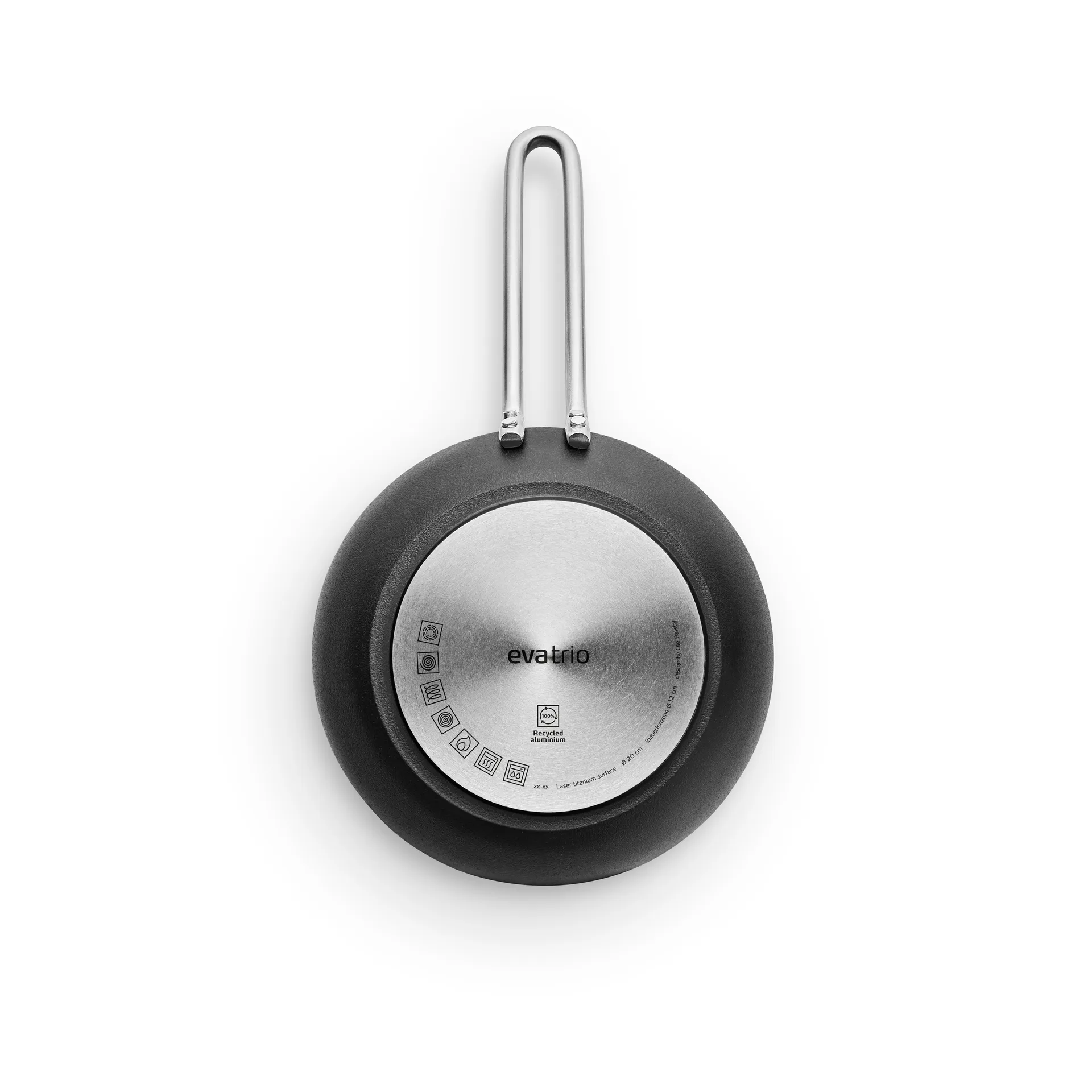 Professional Laser Titanium Slip-Let frigideira, Preto, Ø20 cm Eva Solo