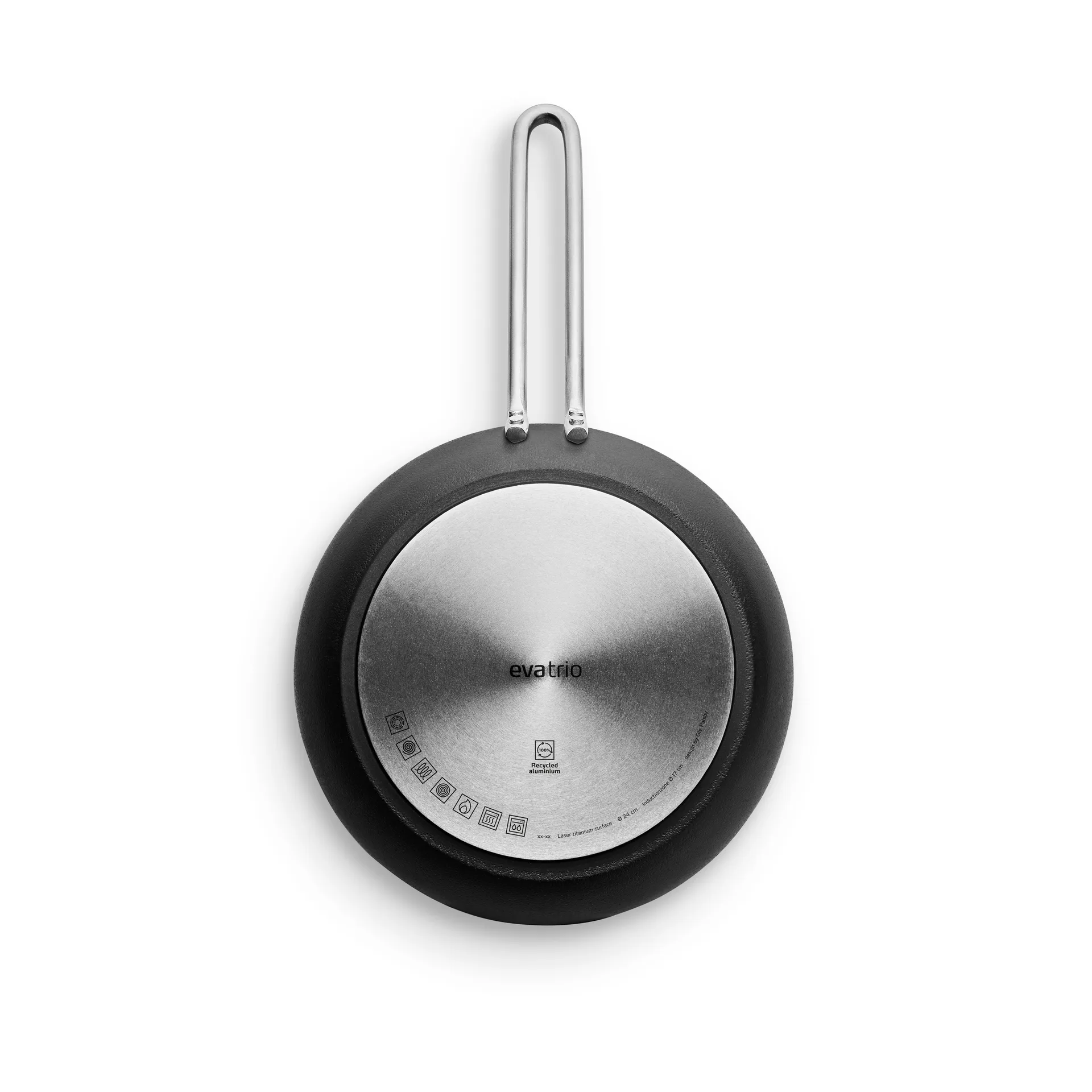 Professional Laser Titanium Slip-Let frigideira, Preto, Ø24 cm Eva Solo