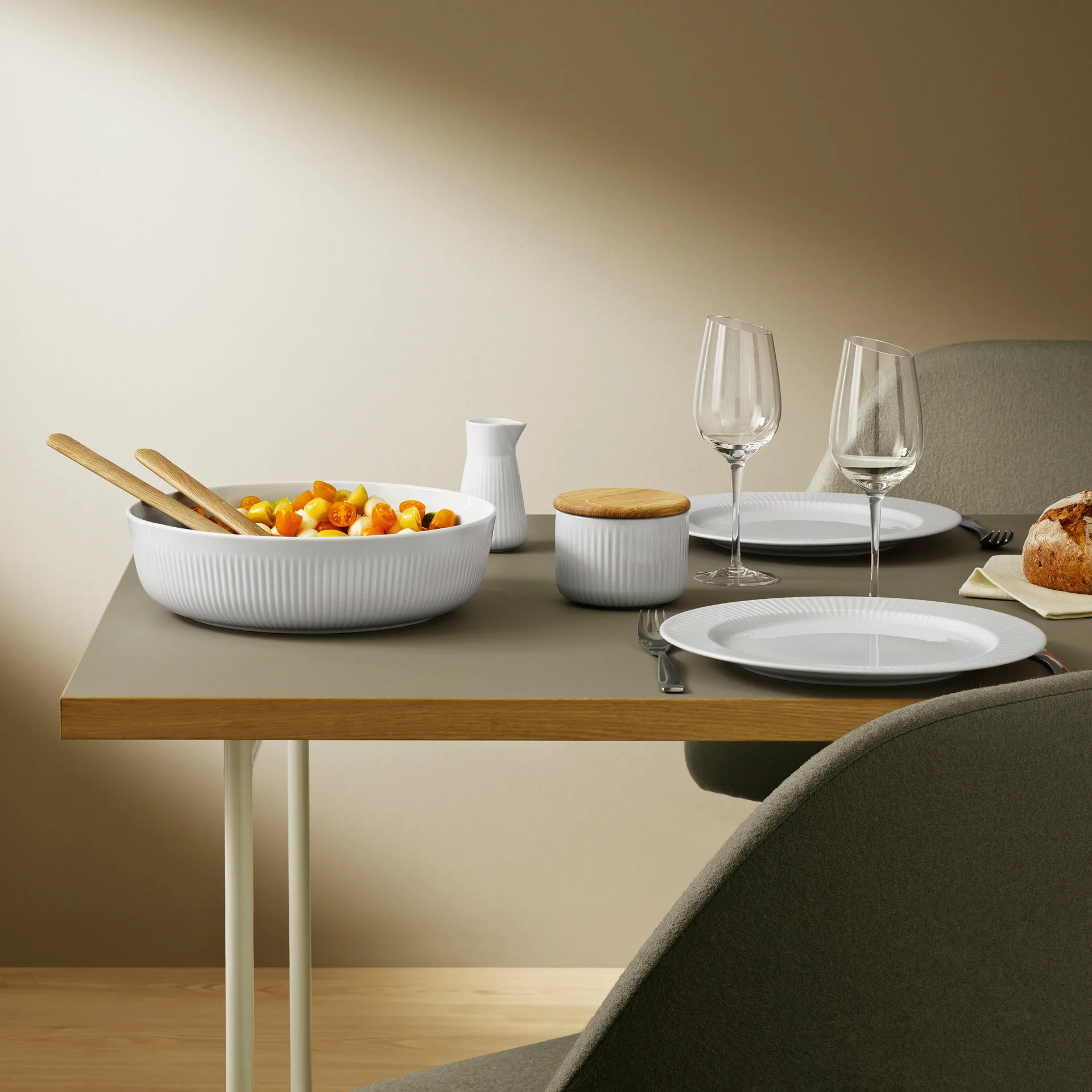 Saleiro com tigela Eva Trio Legio Nova, Branco Eva Solo