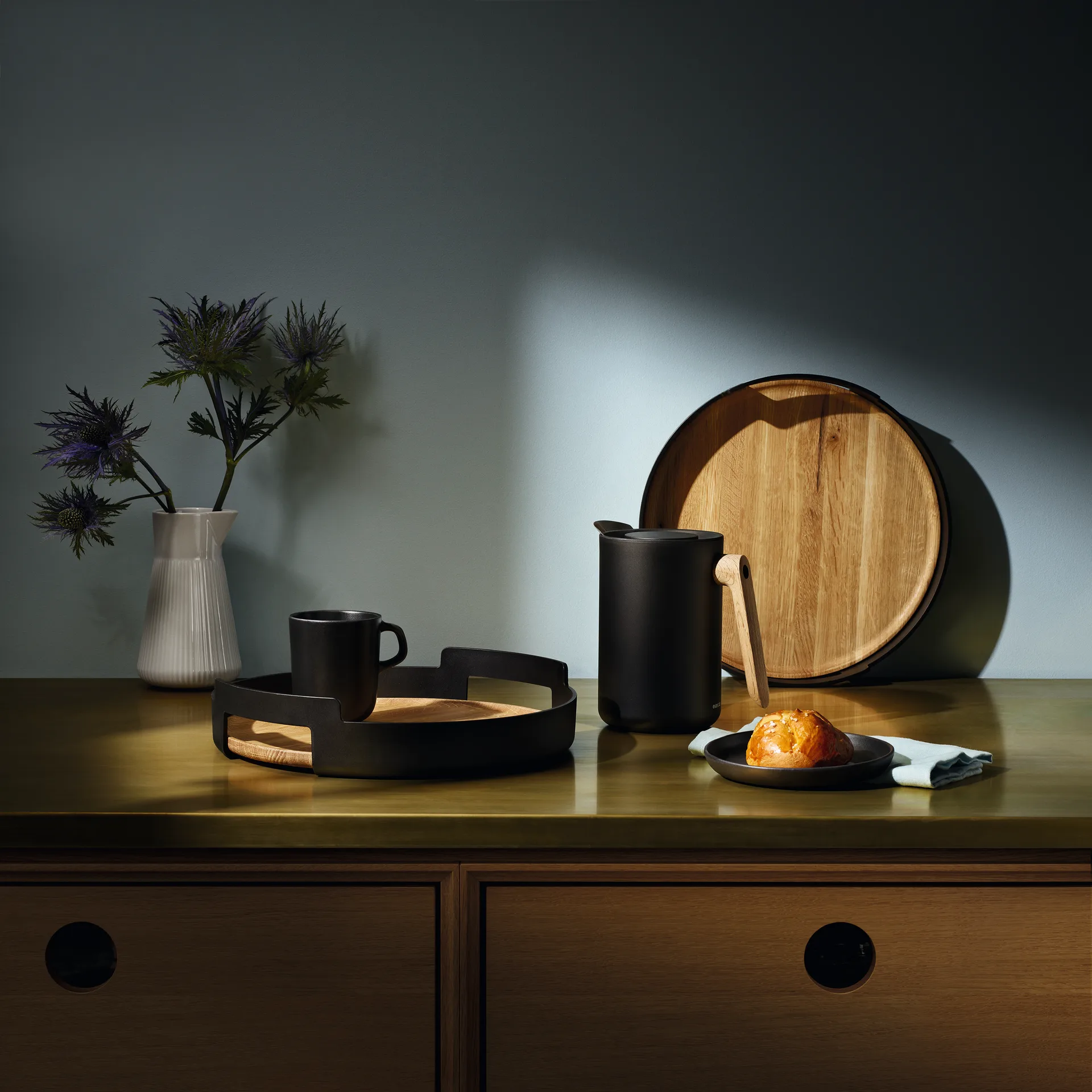 Tabuleiro com pegas Nordic Kitchen, Ø35 cm Eva Solo