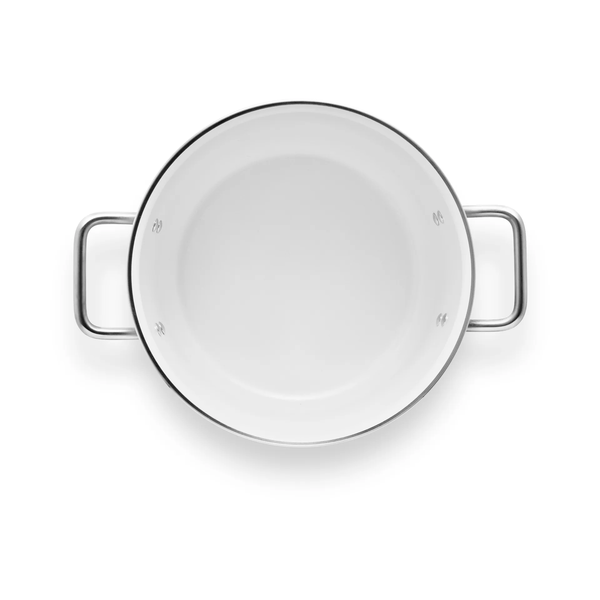 Tachos cerâmica Eva Trio White Line Slip-Let, 3 peças, Aço inoxidável Eva Solo