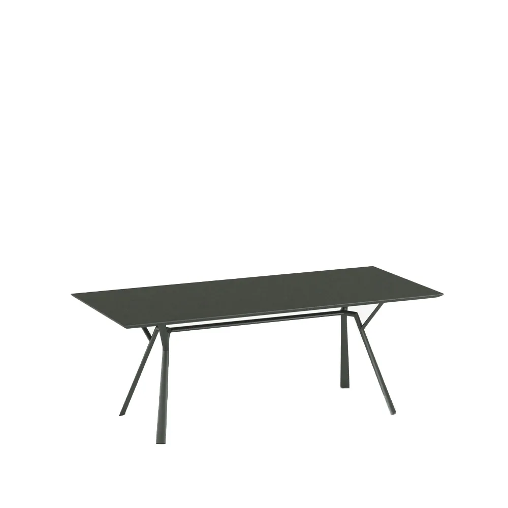 Mesa Radice Quadra, Metallic grey, 90x200 cm Fast