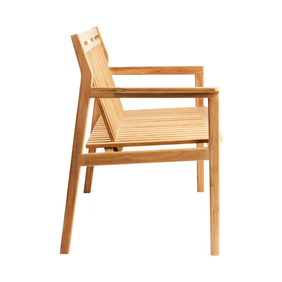 Banco de 2 lugares M12 Sammen, Teak-nature oiled FDB Møbler