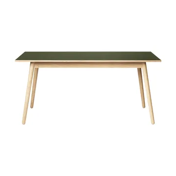 C35A mesa de jantar 82x160 cm - Linóleo oliva – carvalho natural com verniz à base de água. - FDB Møbler