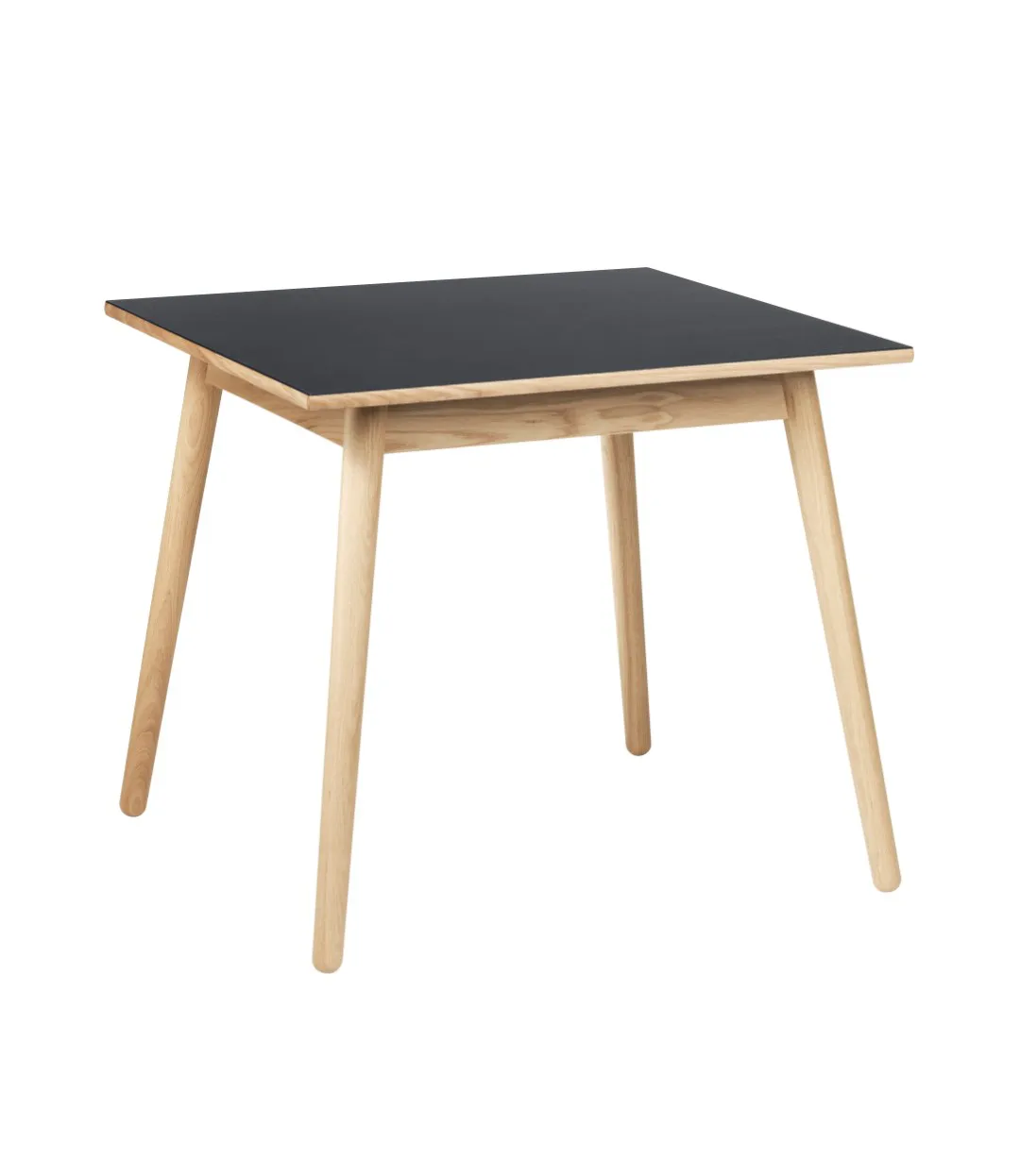 C35A mesa de jantar 82x82 cm, Dark grey-oak nature lacquered FDB Møbler