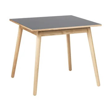 C35A mesa de jantar 82x82 cm - Linóleo cinzento claro – carvalho natural com verniz à base de água. - FDB Møbler