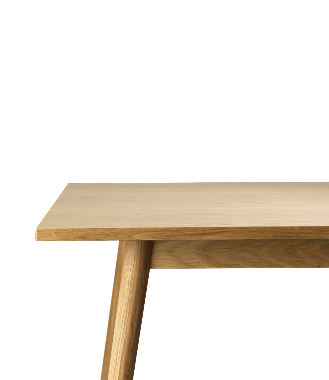C35A mesa de jantar 82x82 cm, Oak nature-oak nature lacquered FDB Møbler