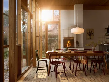 C35A mesa de jantar 95x220 cm - Oak nature-oak nature lacquered - FDB Møbler