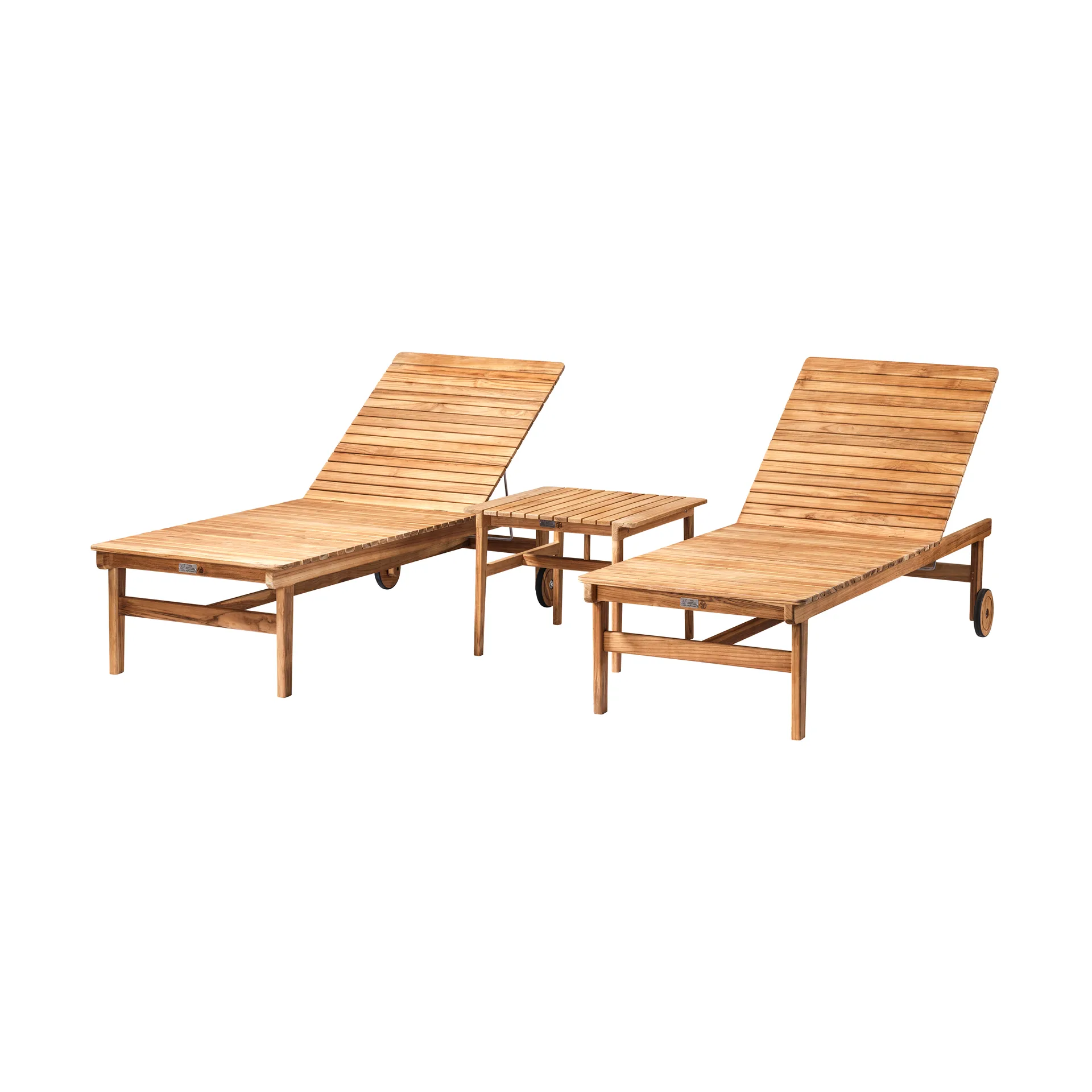 Cadeira de Sol M8 Sammen, Teak-nature oiled FDB Møbler