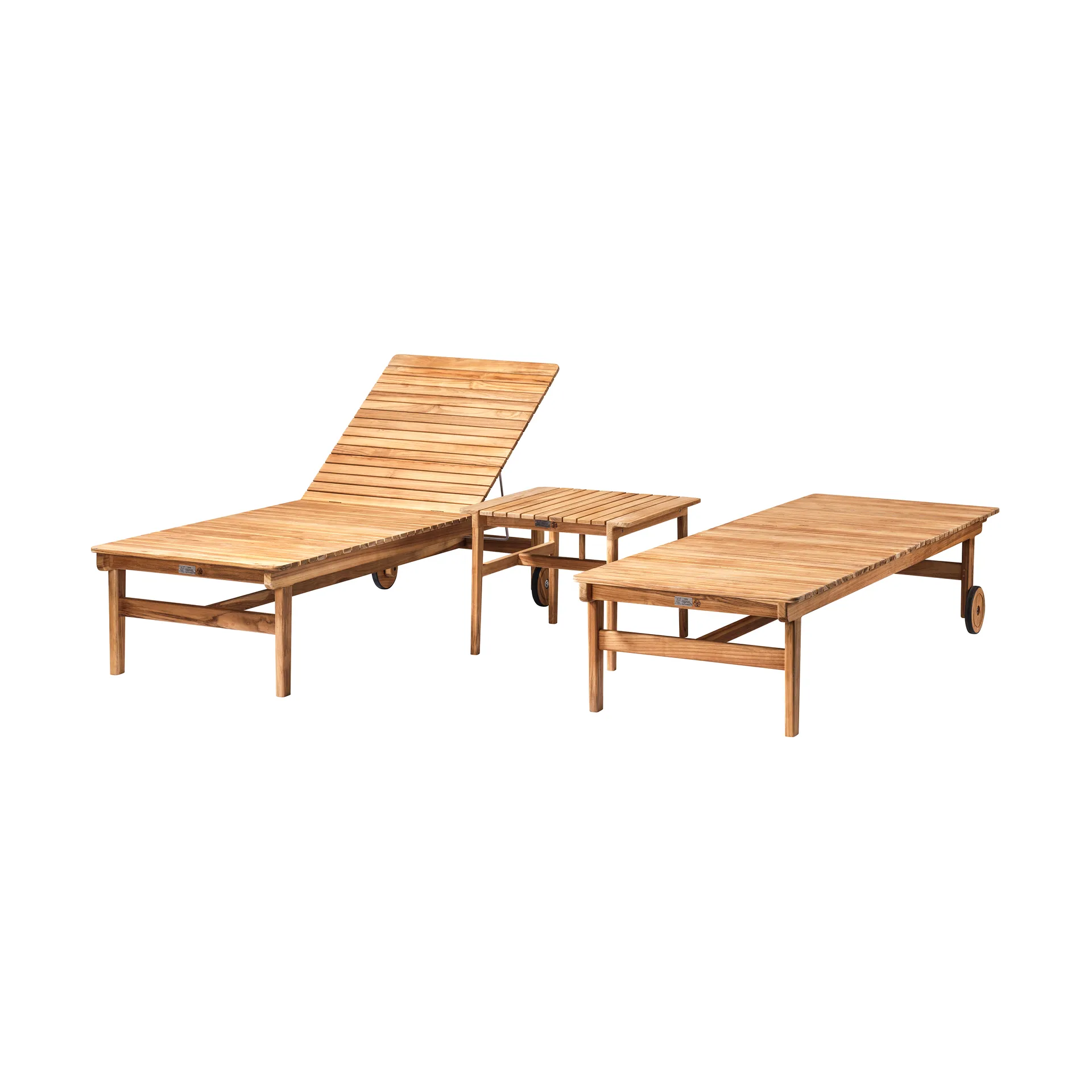 Cadeira de Sol M8 Sammen, Teak-nature oiled FDB Møbler