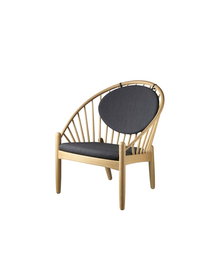 Cadeira J166 Jørna, Oak nature lacquered-dark grey FDB Møbler