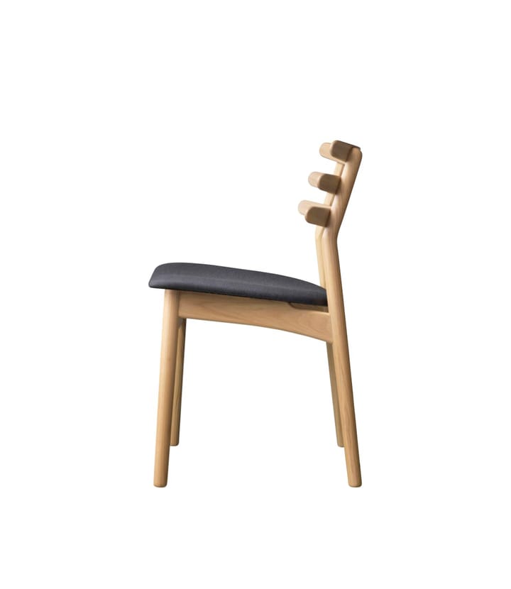 Cadeira J48, Oak nature lacquered-anthracite FDB Møbler