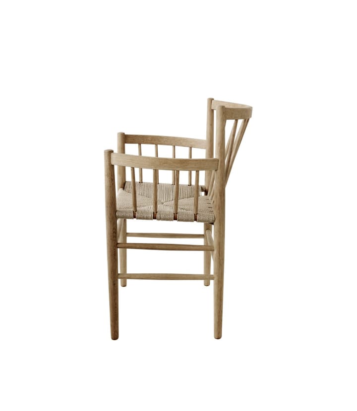 Cadeira J81 com Braços, Oak nature oiled FDB Møbler
