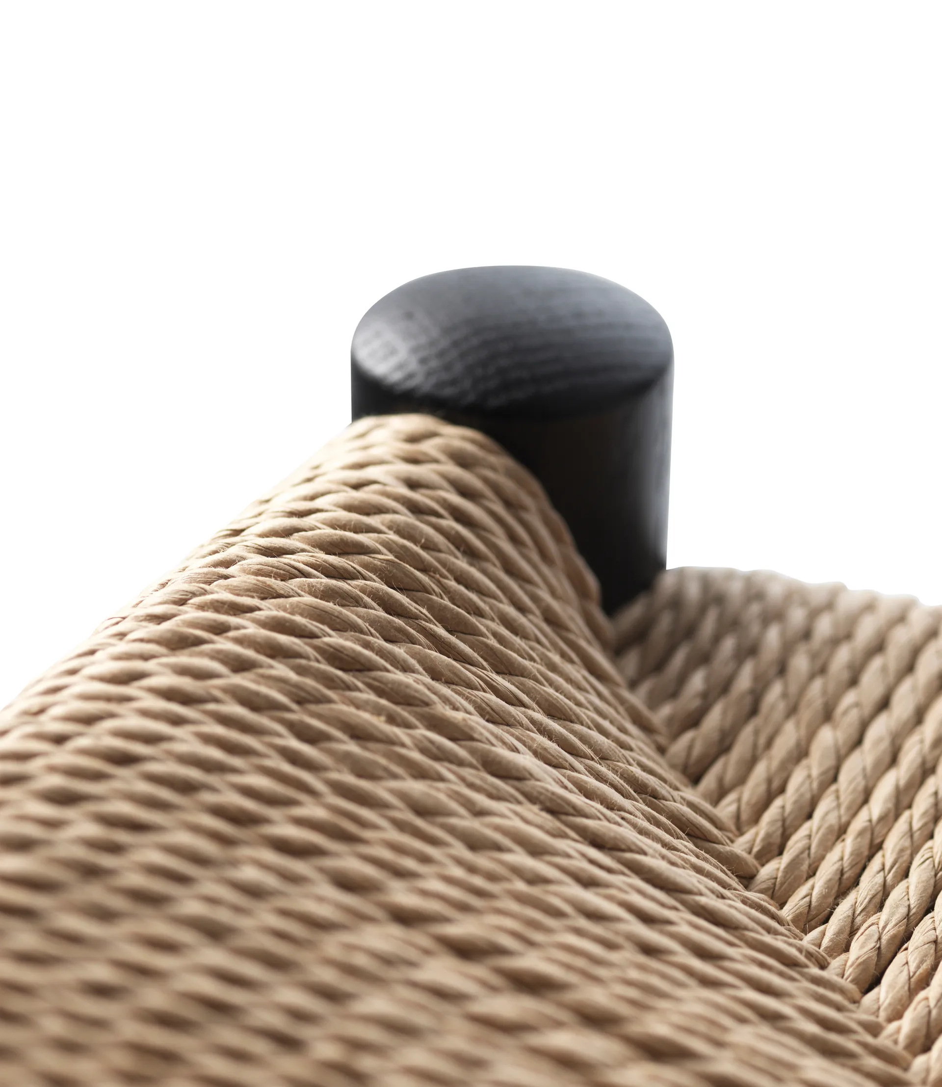 J164C Banquinho Quadrada para Bar, Oak black painted-nature FDB Møbler