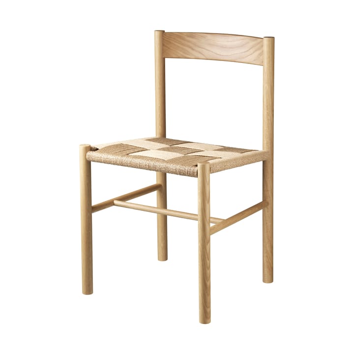 J178 Lønstrup cadeira v2, Carvalho natural envernizado-corda de papel FDB Møbler