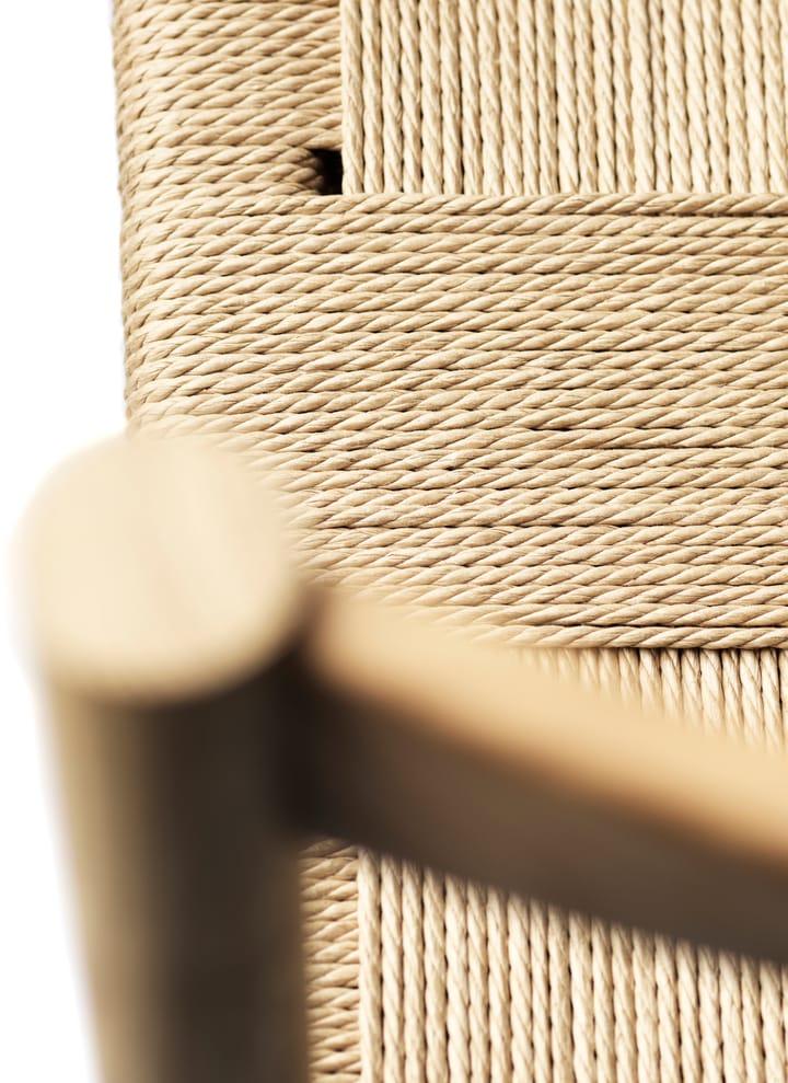 J178 Lønstrup cadeira v2, Carvalho natural envernizado-corda de papel FDB Møbler