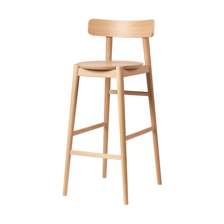 J184 Øst banqueta de bar 75 cm, Carvalho natural envernizado FDB Møbler