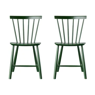 J46-packol, Faia pintada bottle green, conjunto de 2 - FDB Møbler