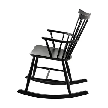 J52G cadeira de balanço  - Beech Ral 9005 - FDB Møbler