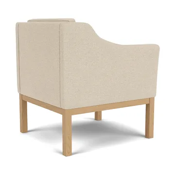 L46 MK155 easy chair poltrona com braços - Carvalho lacado - tecido bege - FDB Møbler