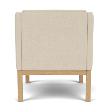 L46 MK155 easy chair poltrona com braços - Carvalho lacado - tecido bege - FDB Møbler