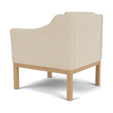 L46 MK155 easy chair poltrona com braços - Carvalho lacado - tecido bege - FDB Møbler