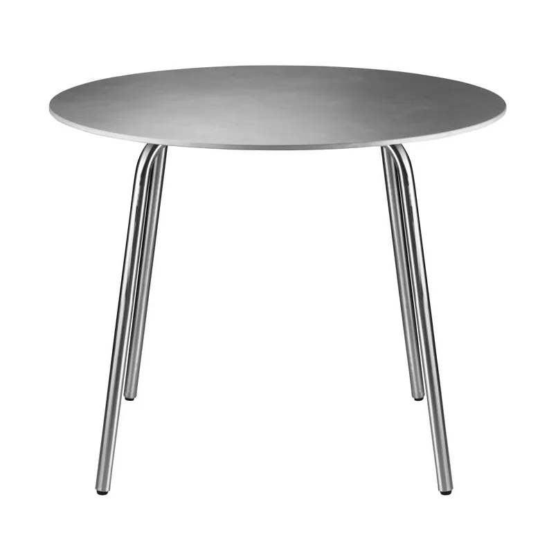 M21 Teglgård mesa de jardim Ø90 cm, Stone-stainless steel FDB Møbler