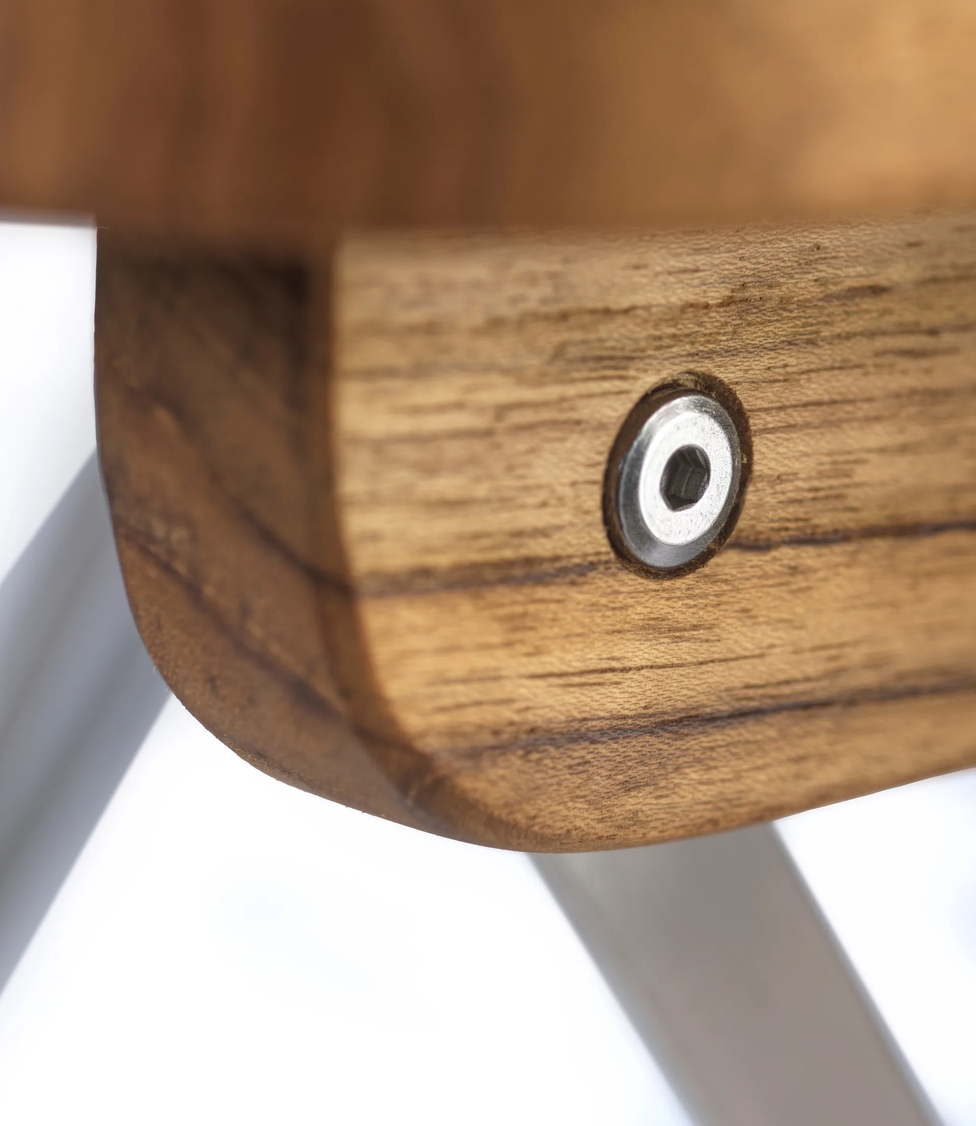 M23 Lilleø cadeira de varanda, Teca-aço inoxidável FDB Møbler