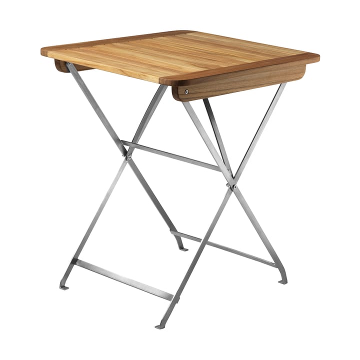 M26 Lilleø mesa de varanda - Teca-aço inoxidável - FDB Møbler
