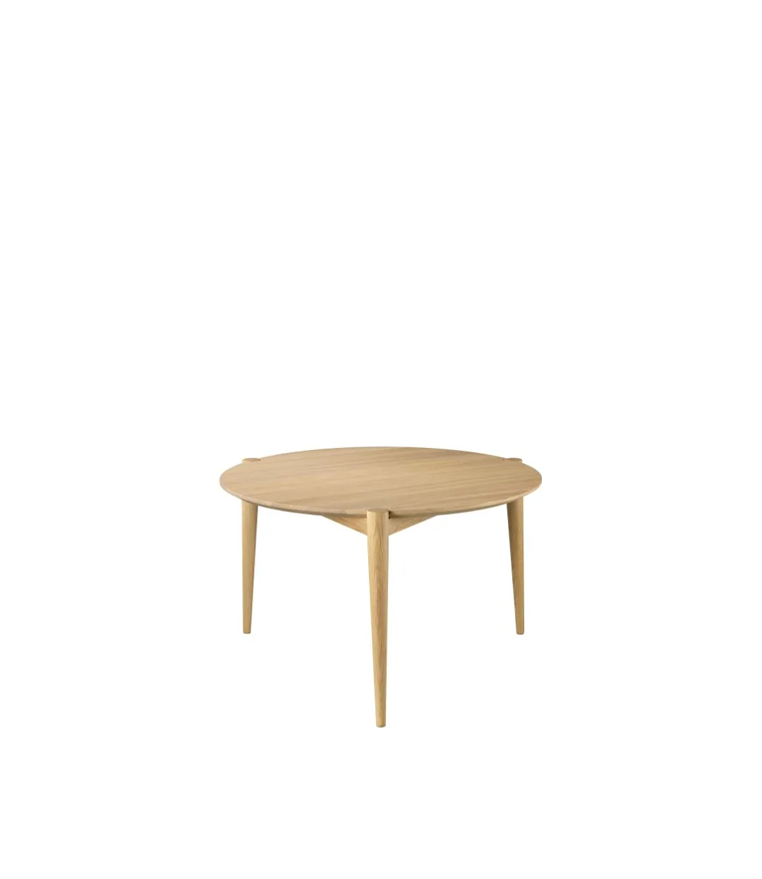 Mesa de centro Søs D102 Ø70 cm, Oak nature lacquered FDB Møbler