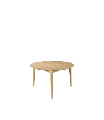 Mesa de centro Søs D102 Ø70 cm - Oak nature lacquered - FDB Møbler