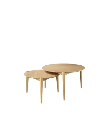 Mesa de centro Søs D102 Ø70 cm - Oak nature lacquered - FDB Møbler