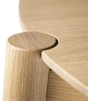 Mesa de centro Søs D102 Ø70 cm - Oak nature lacquered - FDB Møbler