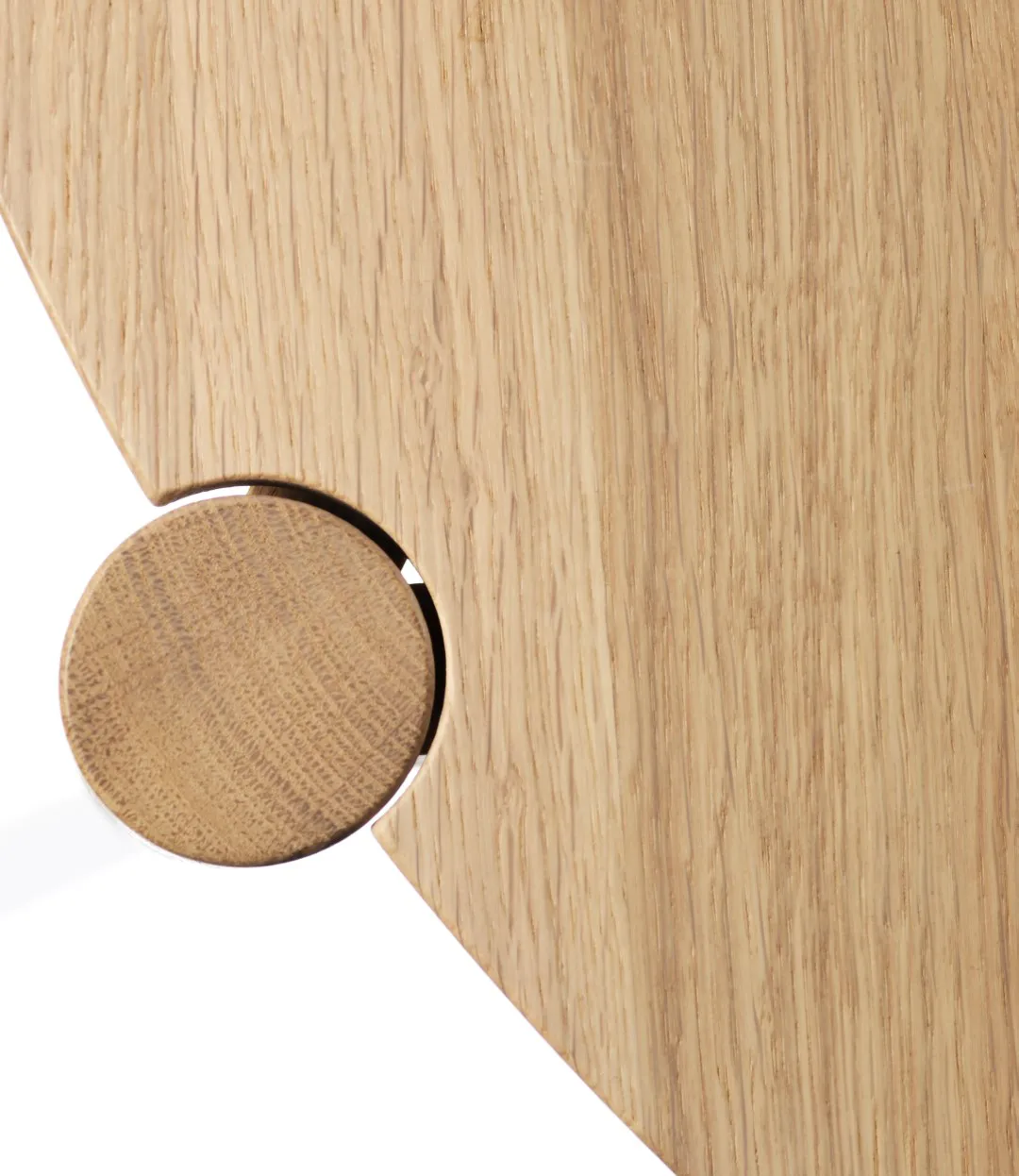 Mesa de centro Søs D102 Ø70 cm, Oak nature lacquered FDB Møbler