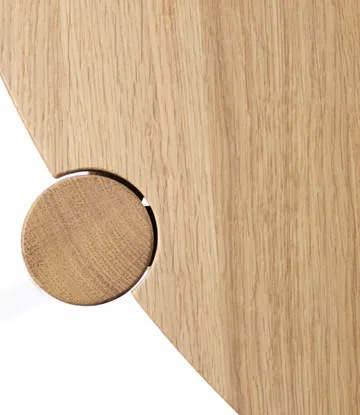 Mesa de centro Søs D102 Ø70 cm - Oak nature lacquered - FDB Møbler