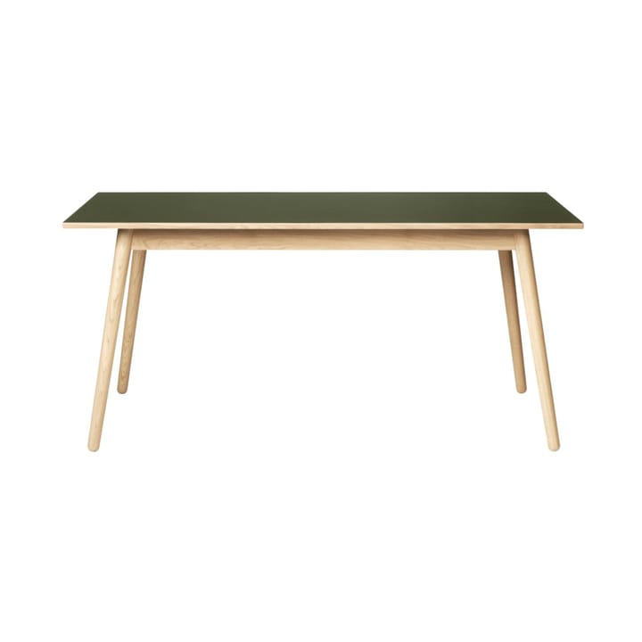 Mesa de jantar C35B 82x160 cm - Olive green-oak nature lacquered - FDB Møbler