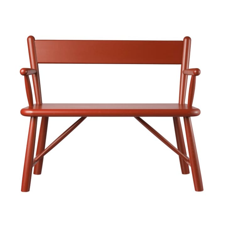 P11 banco infantil - Beech red painted - FDB Møbler