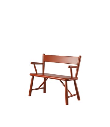 P11 banco infantil - Beech red painted - FDB Møbler
