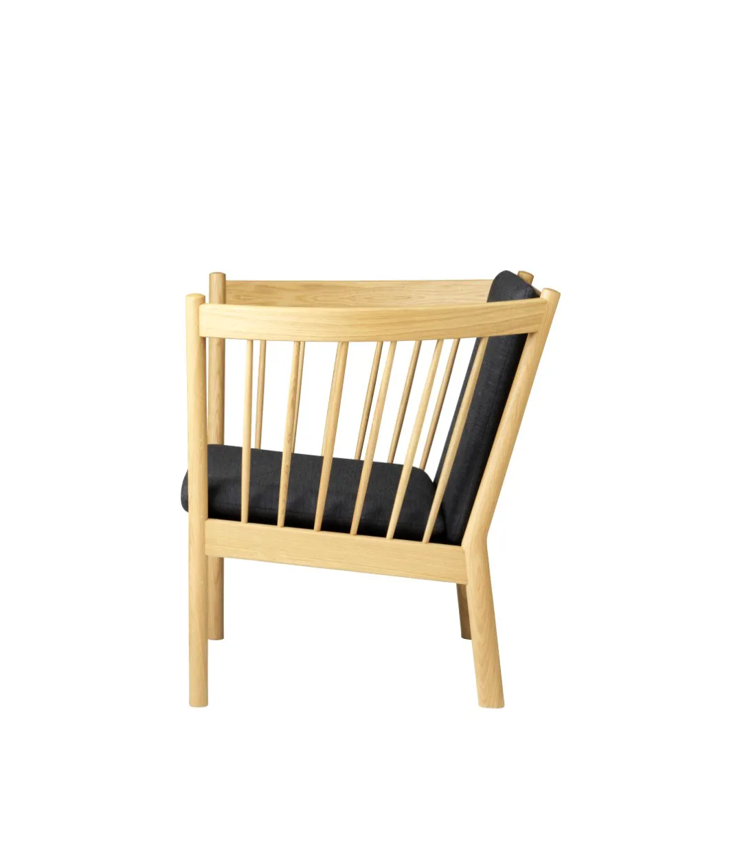 Poltrona J146, Oak nature lacquered-dark grey FDB Møbler