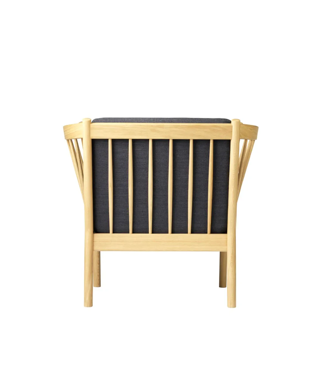 Poltrona J146, Oak nature lacquered-dark grey FDB Møbler