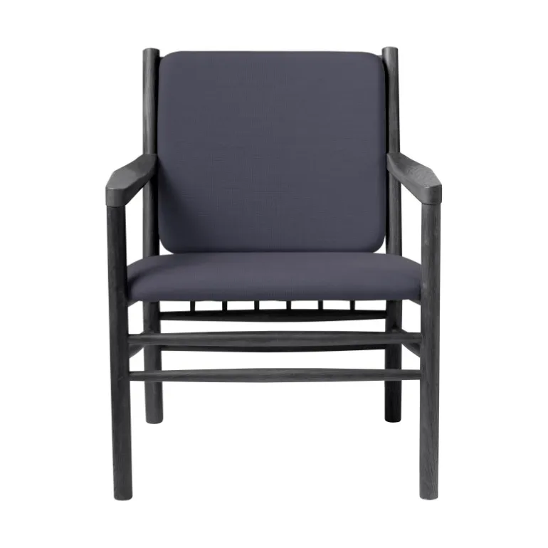 Poltrona J147, Oak black painted-dark blue FDB Møbler