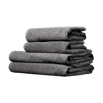 R33 Kirkeby conjunto de toalhas 4 peças - Cinza granito - FDB Møbler