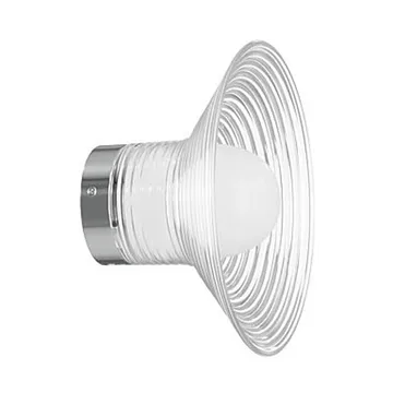 U12 Sletterhage candeeiro de parede - Alumínio-opal glass, instalação fixa - FDB Møbler
